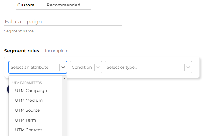 UTM parameters